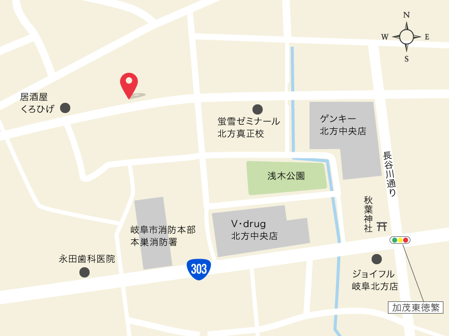 本巣市加茂1丁目分譲地MAP