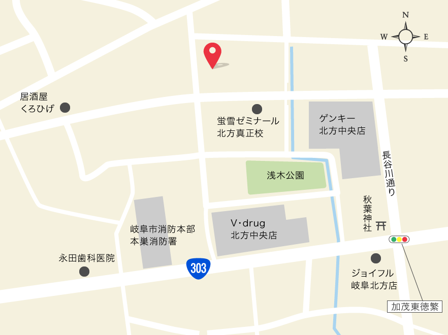 本巣郡北方町加茂1丁目 分譲地MAP
